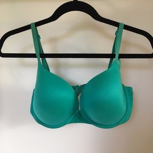 Victoria's Secret Lined Demi Teal 36D